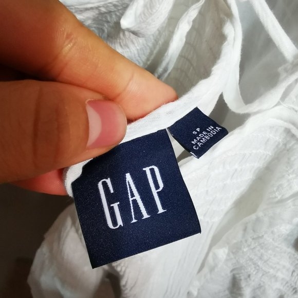 GAP NWOT white cotton sundress with pockets - Picture 3 of 5